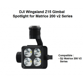 Dji Matrice 200 v2 Series Wingsland Z15 Gimbal Spotlight